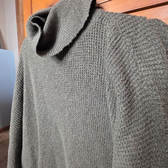 NWT Tunic Sweater Size XXL Green Turtleneck Dress Soft Oversized Long Sleeve - Picture 5 of 10